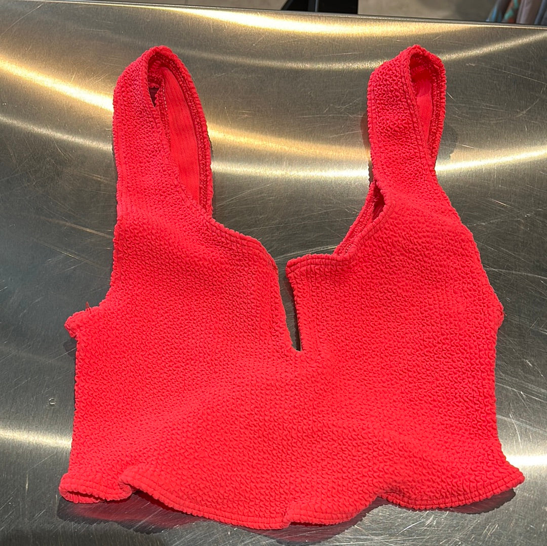 Sorbet Island Vneck crop top