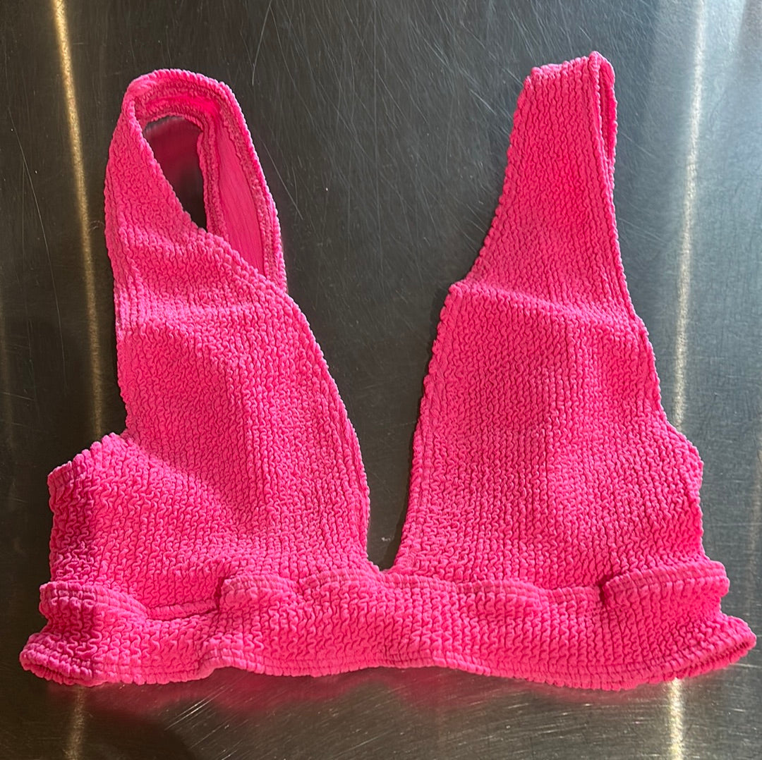 Sorbet Island banded Vneck top