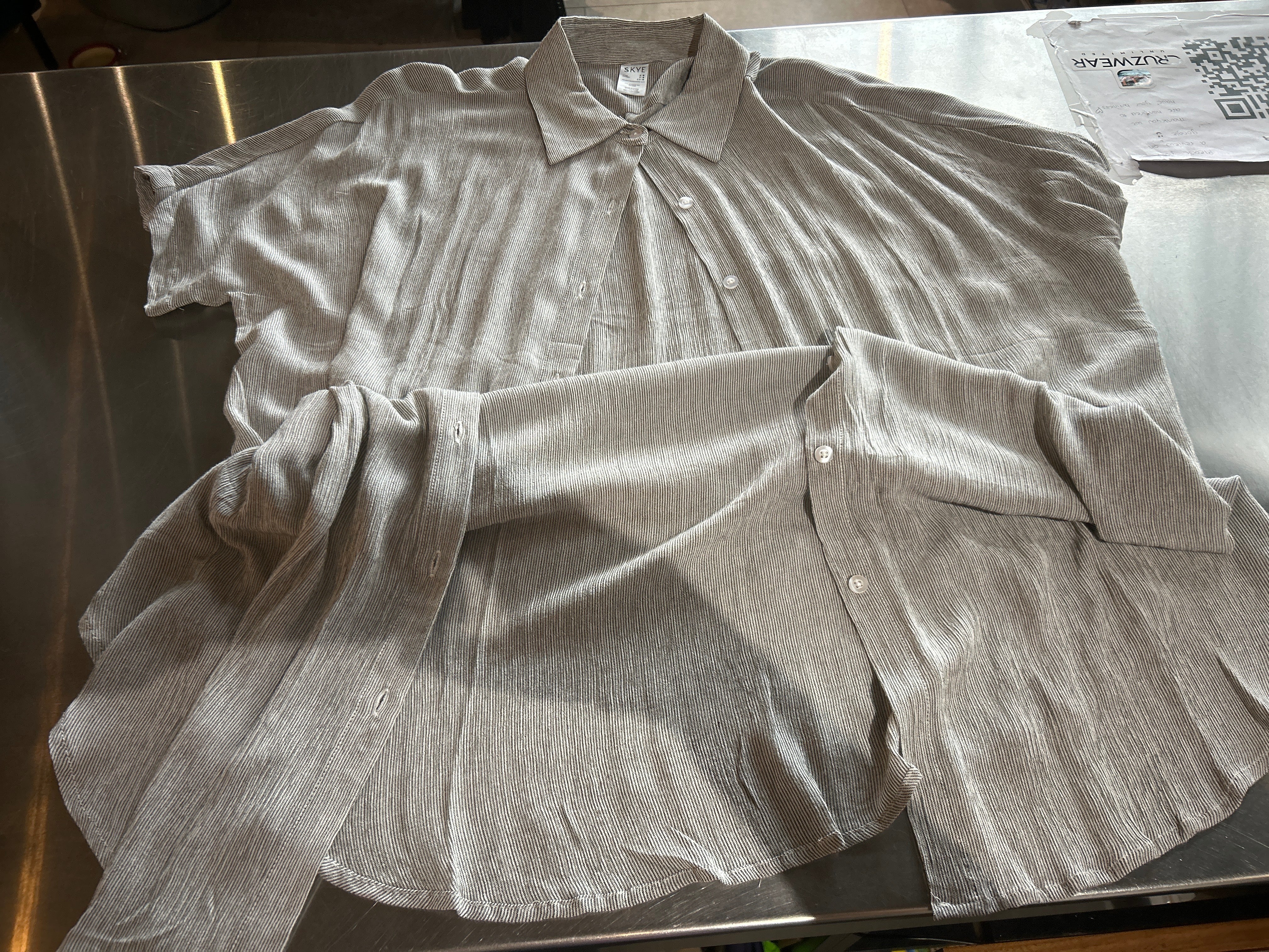 Skye XLong button up