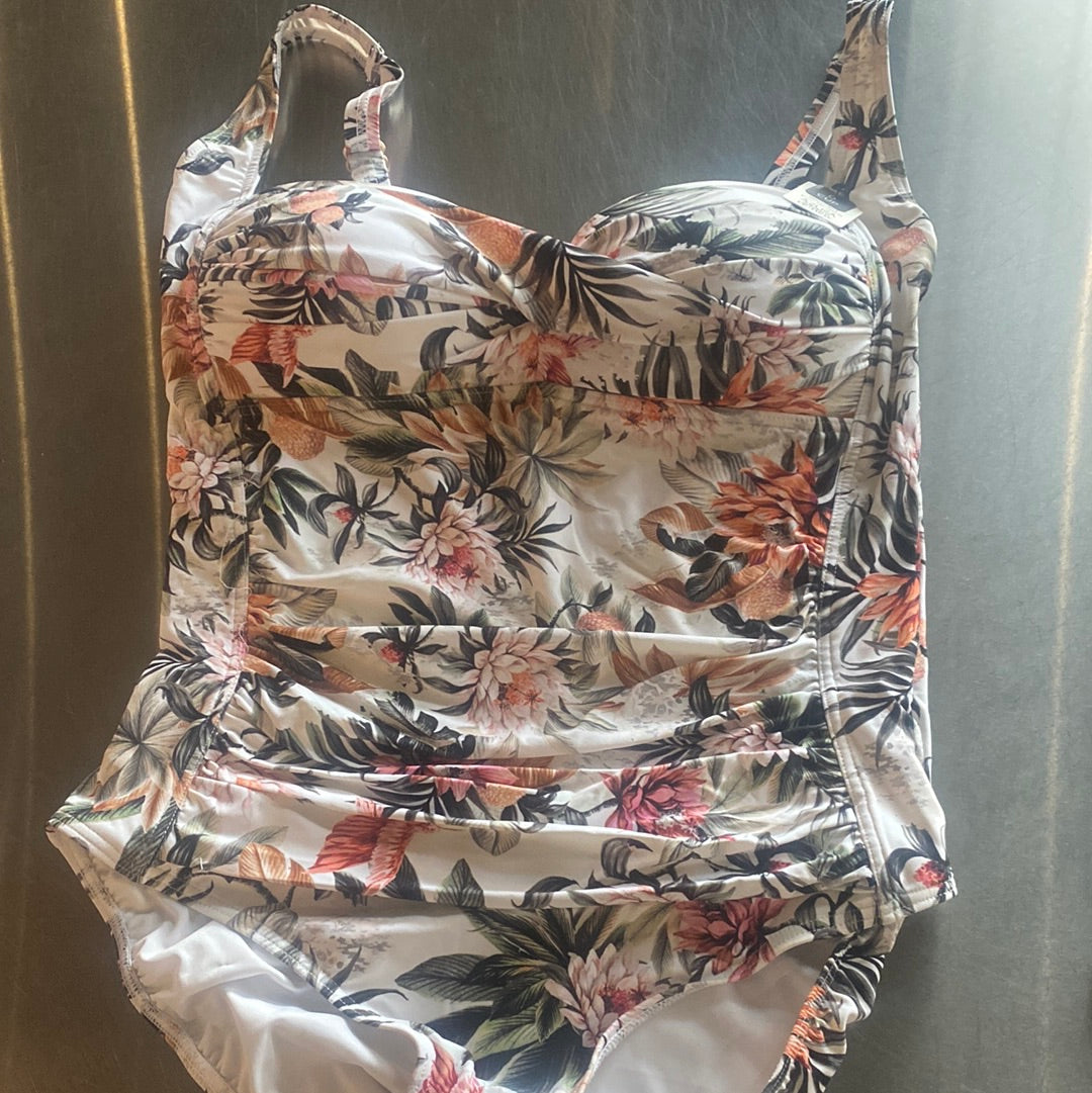 Azura cross front D cup one piece