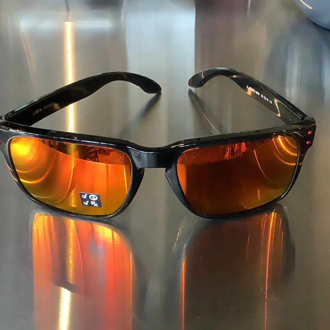 Oakley sunglasses black and ruby