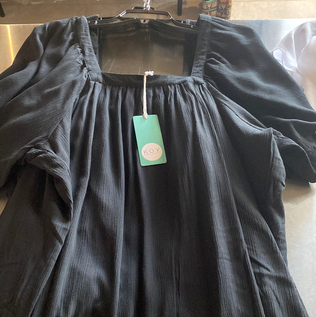 Koy miami square neck tier dress