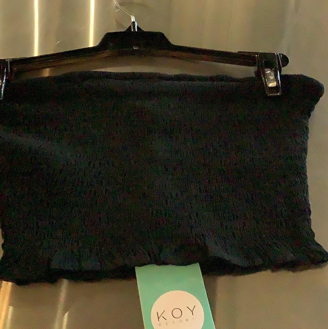 Koy Miami Smocked Bandeau Top