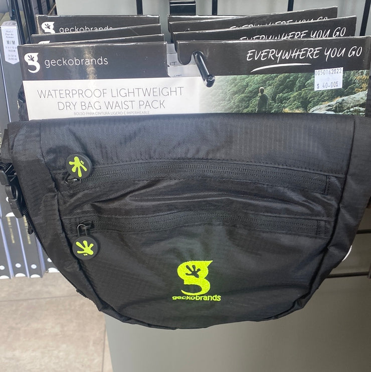 Geckobrands waterproof lightweight dry bag waistpack